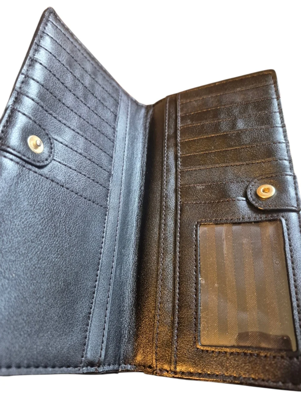 Victoria's Secret Black Quilted Zip Wallet